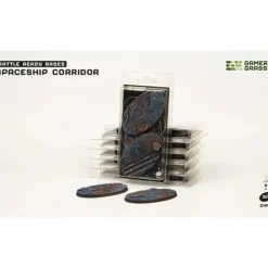Shop All*Battle Ready Bases - Spaceship Corridor: Oval 90mm (x2) LTG GSG-GGB-SPO90 - Miniature Marvels: Airplane Models & Painted Dice