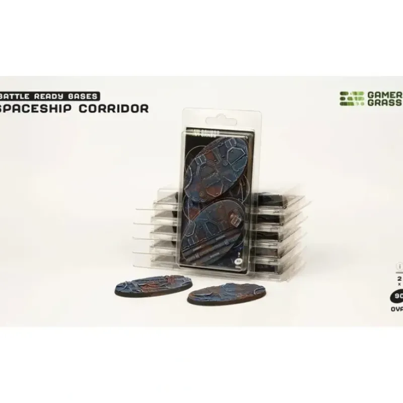 Shop All*Battle Ready Bases - Spaceship Corridor: Oval 90mm (x2) LTG GSG-GGB-SPO90 - Miniature Marvels: Airplane Models & Painted Dice