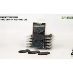 Shop All*Battle Ready Bases - Spaceship Corridor: Oval 75mm (x3) LTG GSG-GGB-SPO75 - Miniature Marvels: Airplane Models & Painted Dice