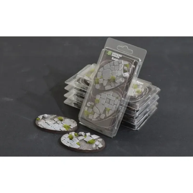 Shop All*Battle Ready Bases - Temple: Oval 90mm (x2) LTG GSG-GGB-TO90 - Miniature Marvels: Airplane Models & Painted Dice