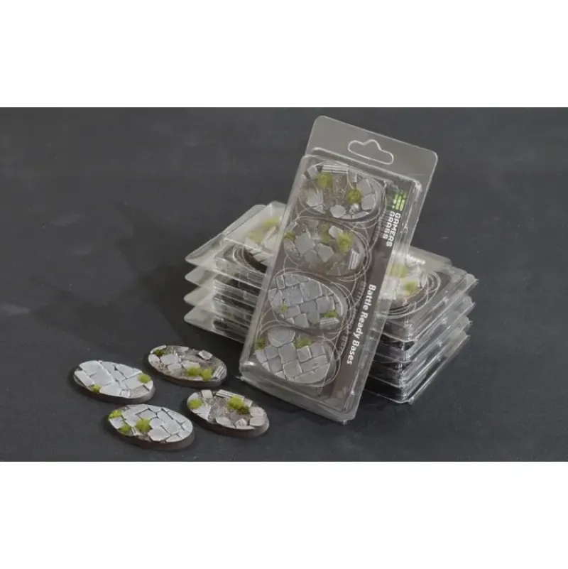 Shop All*Battle Ready Bases - Temple: Oval 60mm (x4) LTG GSG-GGB-TO60 - Miniature Marvels: Airplane Models & Painted Dice