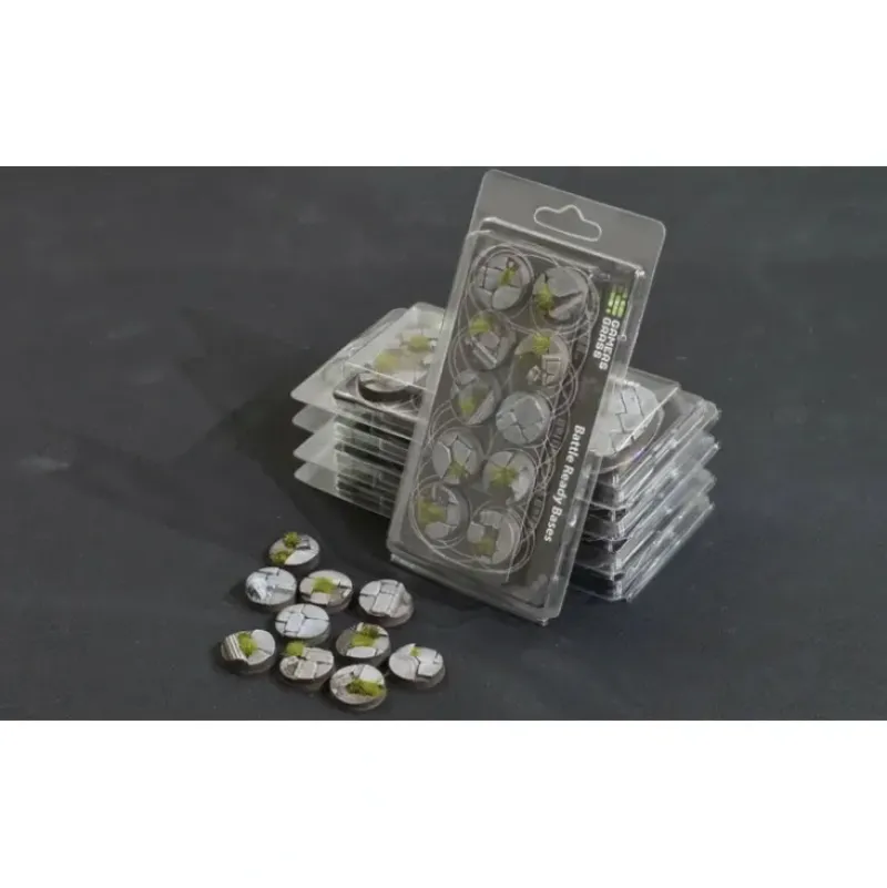 Shop All*Battle Ready Bases - Temple: Round 25mm (x10) LTG GSG-GGB-TR25 - Miniature Marvels: Airplane Models & Painted Dice