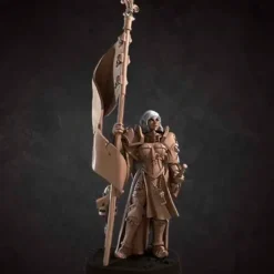 Miniature*Battle Sister Banner Holder - Miniature Marvels: Airplane Models & Painted Dice