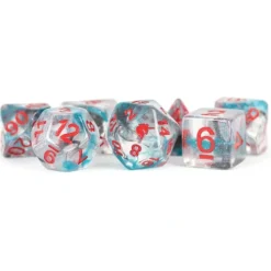 Dice<Battle Wounds 16mm Poly Dice Set MET 718 - Miniature Marvels: Airplane Models & Painted Dice