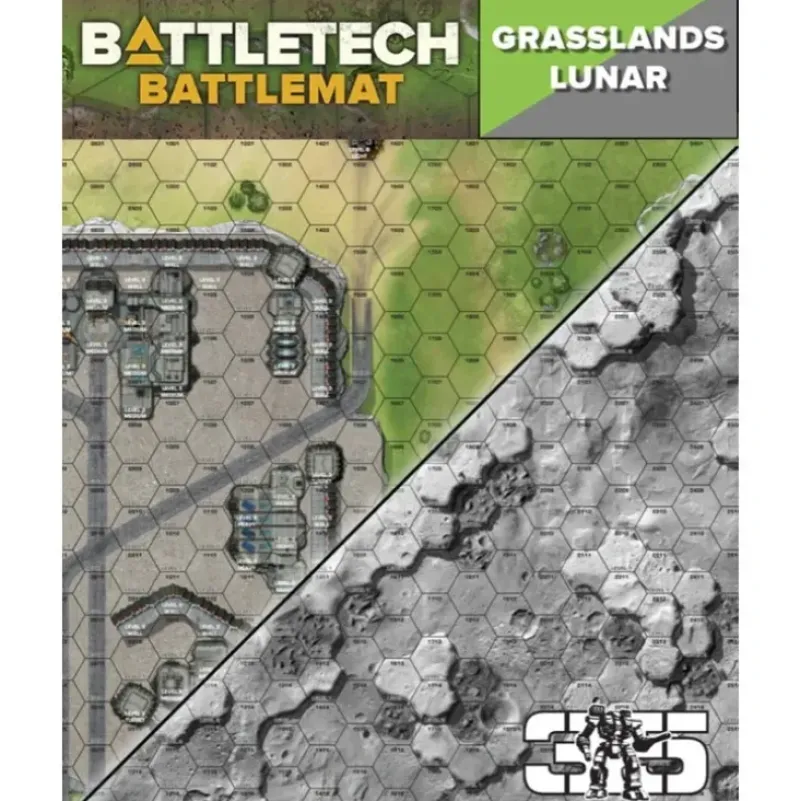Shop All*BattleTech: Battle Mat: Grasslands Lunar - Miniature Marvels: Airplane Models & Painted Dice