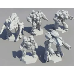 Shop All*BATTLETECH Mini Force Pack: Clan Heavy Star - Miniature Marvels: Airplane Models & Painted Dice