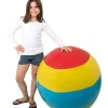 Egpull<Beach Ball HUGE 48" Inch Rainbow Inflatable 4 FT JUMBO Pool Luau Inflate Toy - Miniature Marvels: Airplane Models & Painted Dice