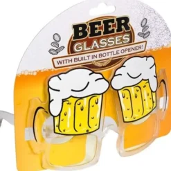 Egpull<Beer Mug Bottle Opener Glasses - Party Shades Mardi Luau Drinking Sunglasses - Miniature Marvels: Airplane Models & Painted Dice