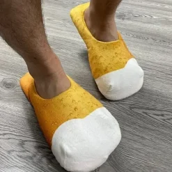 Egpull<BEER SLIPPERS - Comfy Pints Funny GaG Joke Novelty Drinking Gift - SIZE LARGE - Miniature Marvels: Airplane Models & Painted Dice