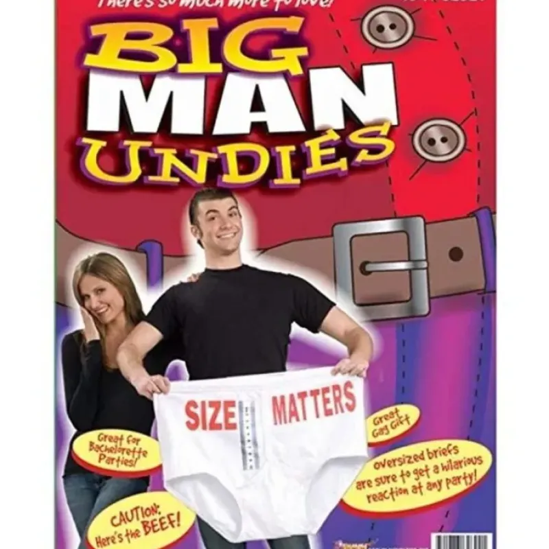 Egpull<Big Man Undies - Bachelorette Party Gag Joke Oversized Briefs Costume Accessory - Miniature Marvels: Airplane Models & Painted Dice