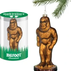 Egpull<Bigfoot Sasquatch Ornament - Holiday Christmas Hand-Blown Glass Archie McPhee - Miniature Marvels: Airplane Models & Painted Dice