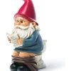 Egpull<BigMouth Inc. Gnome on a Throne Garden Gnome - Outdoor / Indoor Funny Statue - Miniature Marvels: Airplane Models & Painted Dice