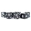 Dice<Black 16mm Polyhedral Dice Set MET 004 - Miniature Marvels: Airplane Models & Painted Dice