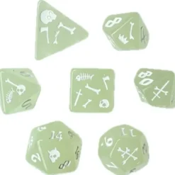 Shop All*Black Oak Workshop - Gelatinous Cube 7 Set of Dice - Miniature Marvels: Airplane Models & Painted Dice