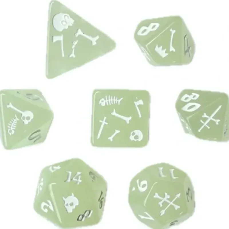Shop All*Black Oak Workshop - Gelatinous Cube 7 Set of Dice - Miniature Marvels: Airplane Models & Painted Dice