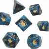 Shop All*Black Oak Workshop - Kitty Clacks - Bast 7 Set of Dice - Miniature Marvels: Airplane Models & Painted Dice