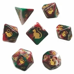 Shop All*Black Oak Workshop - Kitty Clacks - Lucky 7 Set of Dice - Miniature Marvels: Airplane Models & Painted Dice