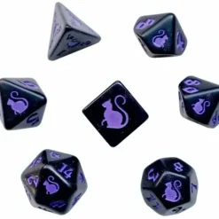Shop All*Black Oak Workshop - Kitty Clacks - Magic 7 Set of Dice - Miniature Marvels: Airplane Models & Painted Dice