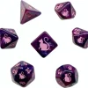 Shop All*Black Oak Workshop - Kitty Clacks - Cheshire 7 Set of Dice - Miniature Marvels: Airplane Models & Painted Dice