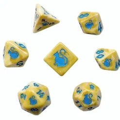 Shop All*Black Oak Workshop - Kitty Clacks - Yum-Yum 7 Set of Dice - Miniature Marvels: Airplane Models & Painted Dice
