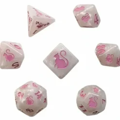 Shop All*Black Oak Workshop - Kitty Clacks - Marie 7 Set of Dice - Miniature Marvels: Airplane Models & Painted Dice