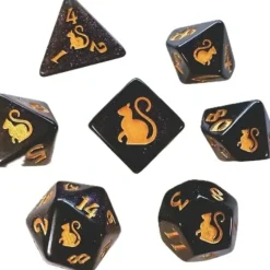 Shop All*Black Oak Workshop - Kitty Clacks - Mercedes 7 Set of Dice - Miniature Marvels: Airplane Models & Painted Dice