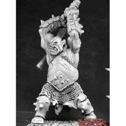 Miniature<Black Orc Hero: Dark Heaven Legends RPR 03405 - Miniature Marvels: Airplane Models & Painted Dice