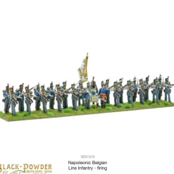 Shop All*Black Powder - Napoleonic Belgians: Line Infantry Firing - Miniature Marvels: Airplane Models & Painted Dice