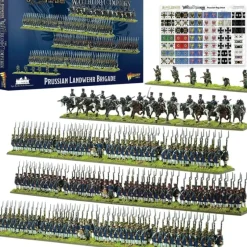 Shop All*Black Powder Epic Battles - Waterloo: Prussian Landwehr Brigade - Miniature Marvels: Airplane Models & Painted Dice