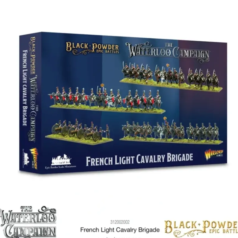 Shop All*Black Powder Epic Battles - Waterloo: French Light Cavalry Brigade - Miniature Marvels: Airplane Models & Painted Dice