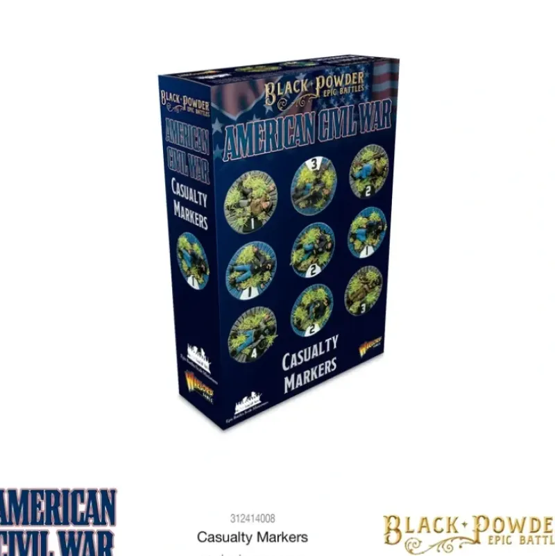 Shop All*Black Powder Epic Battles - American Civil War: Casualty Markers - Miniature Marvels: Airplane Models & Painted Dice