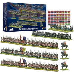 Shop All*Black Powder Epic Battles- Waterloo: British Infantry Brigade - Miniature Marvels: Airplane Models & Painted Dice