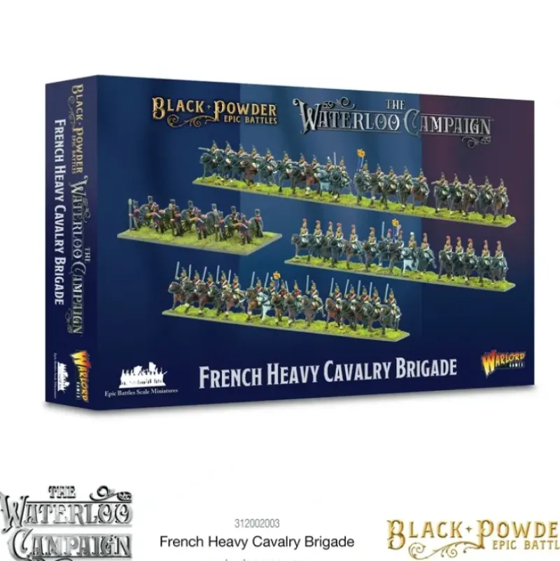 Shop All*Black Powder Epic Battles - Waterloo: French Heavy Cavalry Brigade - Miniature Marvels: Airplane Models & Painted Dice