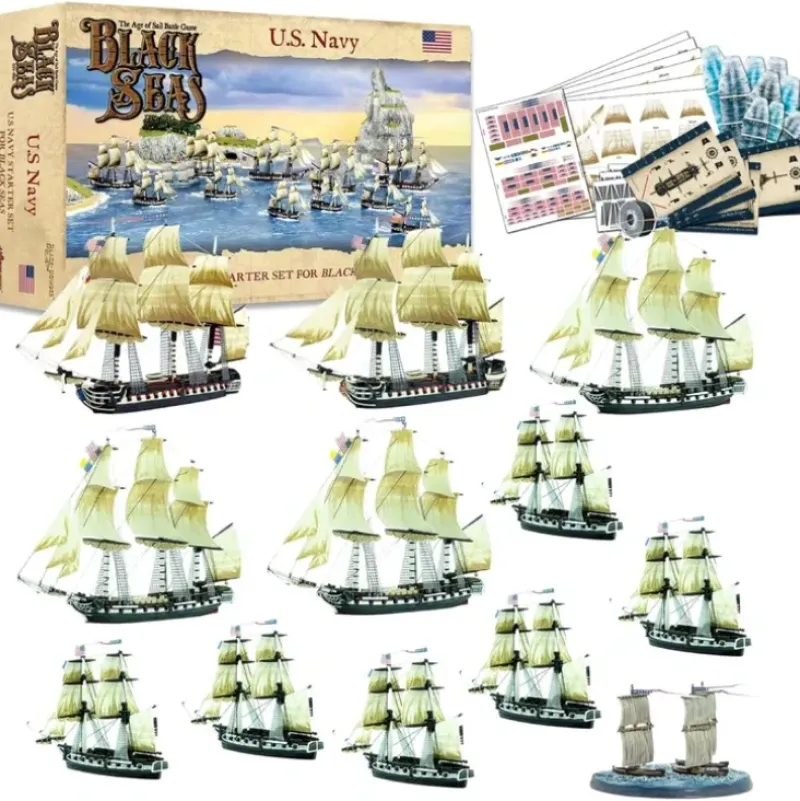 Shop All*Black Seas - US Fleet: U.S. Navy Fleet (1770 - 1830) - Miniature Marvels: Airplane Models & Painted Dice