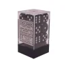 Dice<Black with White: Opaque 12d6 16mm Dice Set CHX 25608 - Miniature Marvels: Airplane Models & Painted Dice