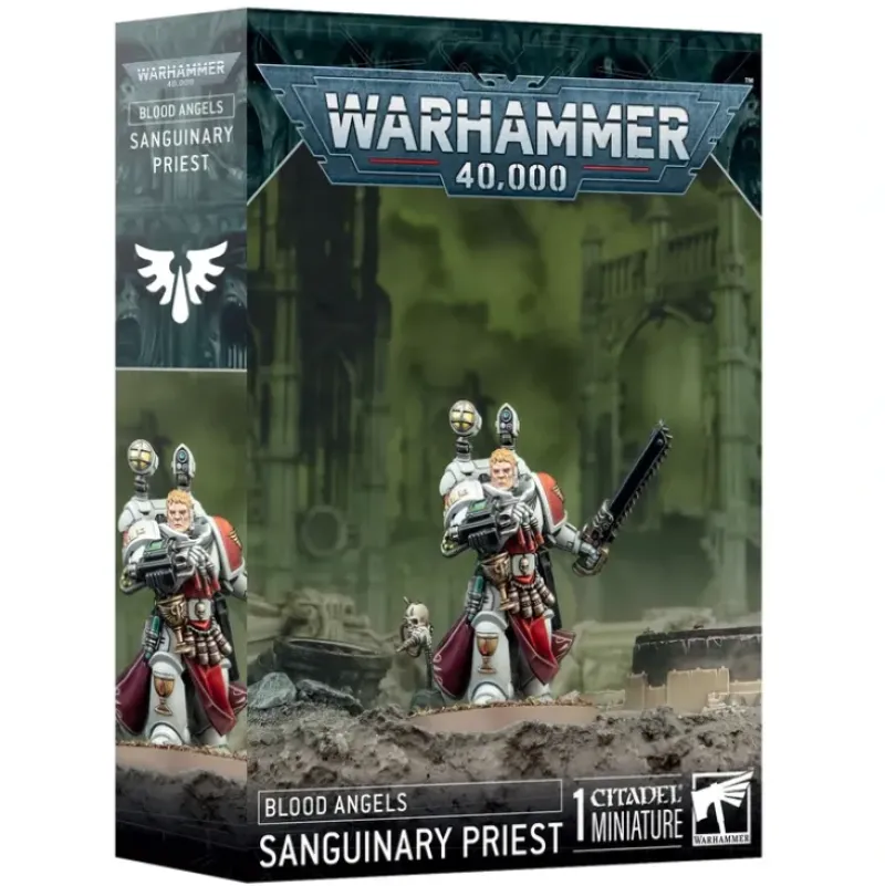 Shop All*BLOOD ANGELS: SANGUINARY PRIEST - Miniature Marvels: Airplane Models & Painted Dice