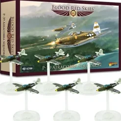 Shop All*Blood Red Skies - US Air Force: P-39 Airacobra Squadron - Miniature Marvels: Airplane Models & Painted Dice