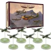 Shop All*Blood Red Skies - US Air Force: Curtiss P-40 Warhawk Squadron - Miniature Marvels: Airplane Models & Painted Dice