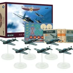 Shop All*Blood Red Skies- US Air Forces: F6F Hellcat Squadron - Miniature Marvels: Airplane Models & Painted Dice