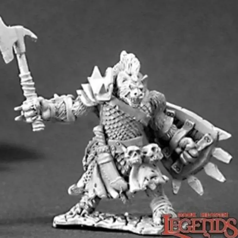 Miniature<Bloodmane, Gnoll Champion: Dark Heaven Legends RPR 03214 - Miniature Marvels: Airplane Models & Painted Dice