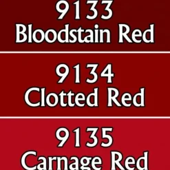 Paint<Bloodthirsty Reds: MSP Triads RPR 09745 - Miniature Marvels: Airplane Models & Painted Dice