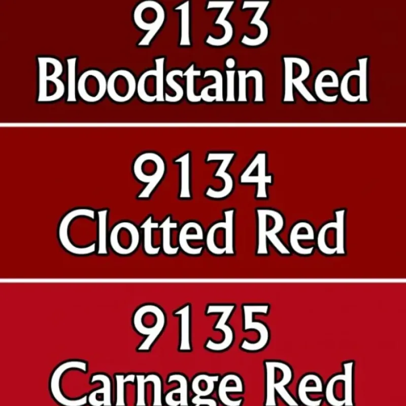 Paint<Bloodthirsty Reds: MSP Triads RPR 09745 - Miniature Marvels: Airplane Models & Painted Dice