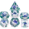 Shop All*Blue Shrooms 7-Set RPG Dice - Miniature Marvels: Airplane Models & Painted Dice