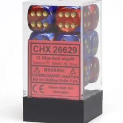 Dice<Blue-Purple / Gold: Gemini Polyhedral Dice Set (7's) CHX 26428 - Miniature Marvels: Airplane Models & Painted Dice
