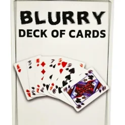 Egpull<Blurry Deck of Playing Cards - The Ultimate Trick Hilarious Gag Prank Joke Gift - Miniature Marvels: Airplane Models & Painted Dice