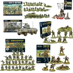 Shop All*Bolt Action - Band of Brothers All-In Complete Bundle - Miniature Marvels: Airplane Models & Painted Dice