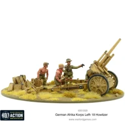 Shop All*Bolt Action - Germany: Afrika Korps LeFH 18 10.5cm Medium Artillery - Miniature Marvels: Airplane Models & Painted Dice