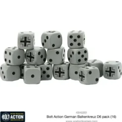 Shop All*Bolt Action - Germany: Balkenkreuz D6 Pack - Miniature Marvels: Airplane Models & Painted Dice