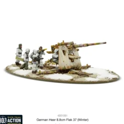 Shop All*Bolt Action - Germany: German Heer 8.8cm Flak 37 (Winter) - Miniature Marvels: Airplane Models & Painted Dice