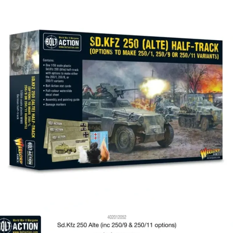 Shop All*Bolt Action - Germany: Half-Track Sd.Kfz 250 (Alte) - Miniature Marvels: Airplane Models & Painted Dice